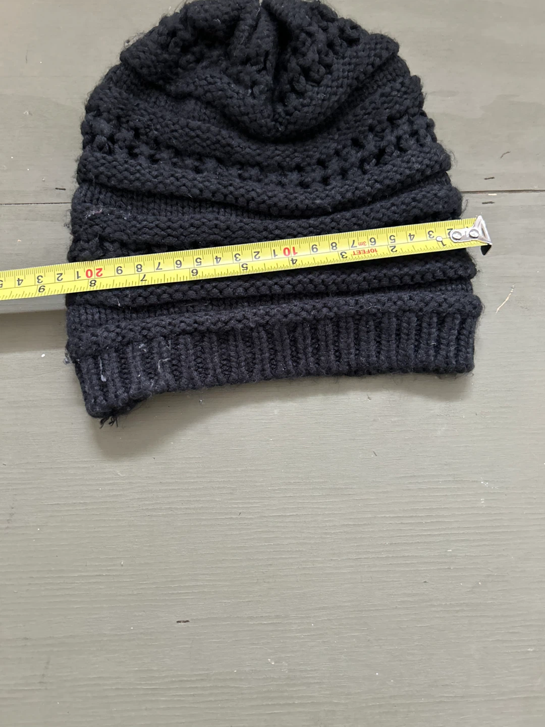 Dark Grey Knit Beanie