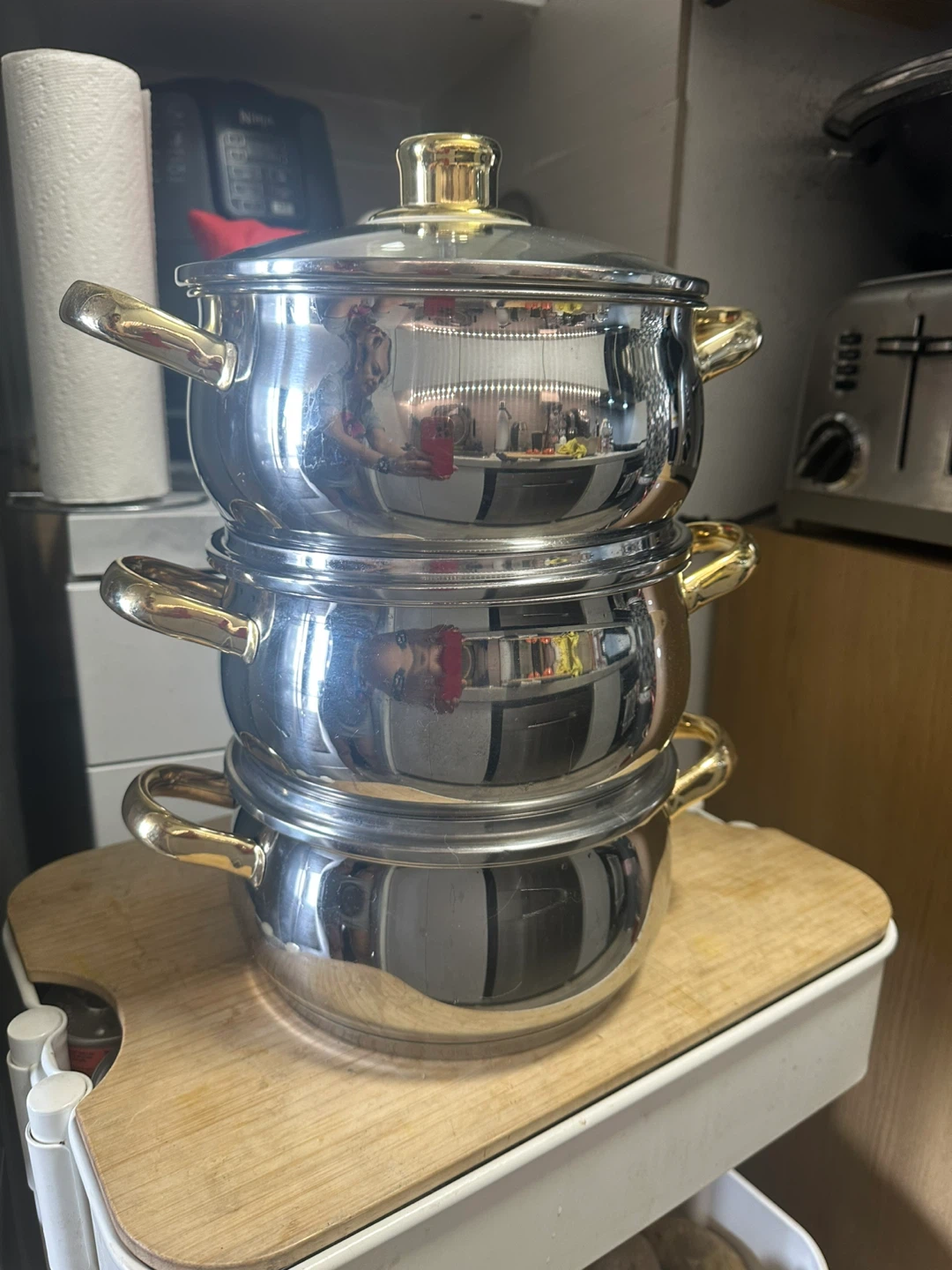 Premier Performance 18/10 Stainless Steel 3-Pot Set - photo 4