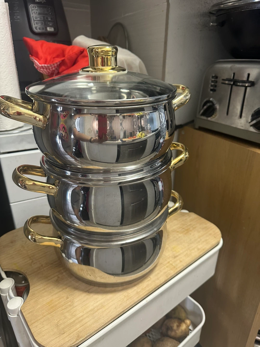 Premier Performance 18/10 Stainless Steel 3-Pot Set - photo 3