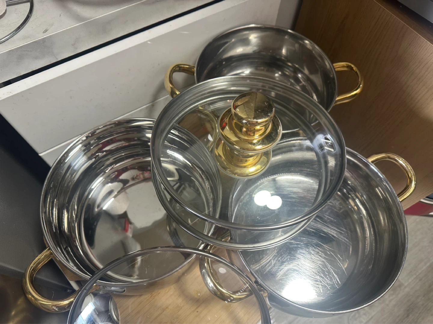 Premier Performance 18/10 Stainless Steel 3-Pot Set - photo 2