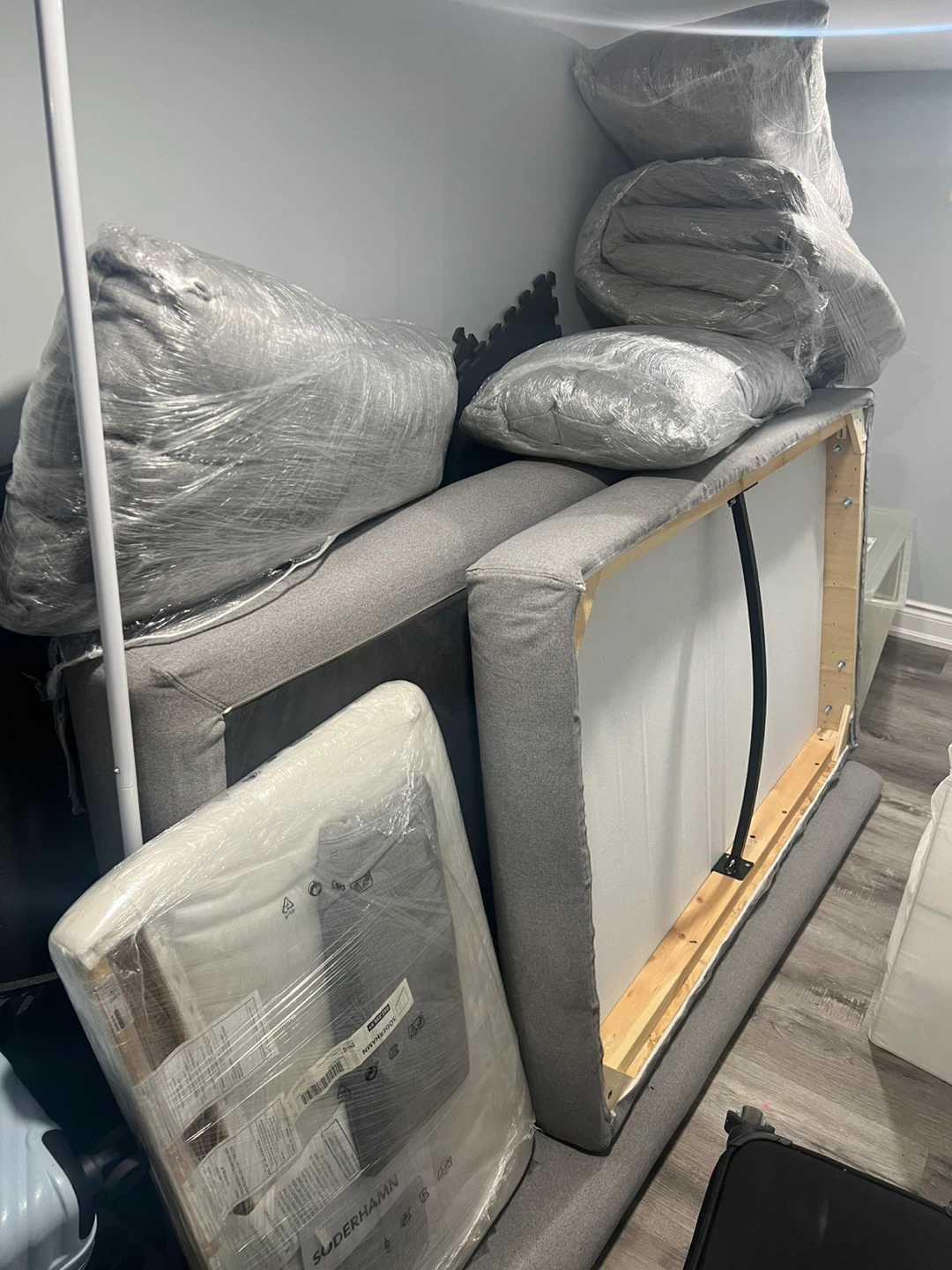IKEA SÖDERHAMN Sofa with Chaise Lounge - Tonerud Gray - photo 2