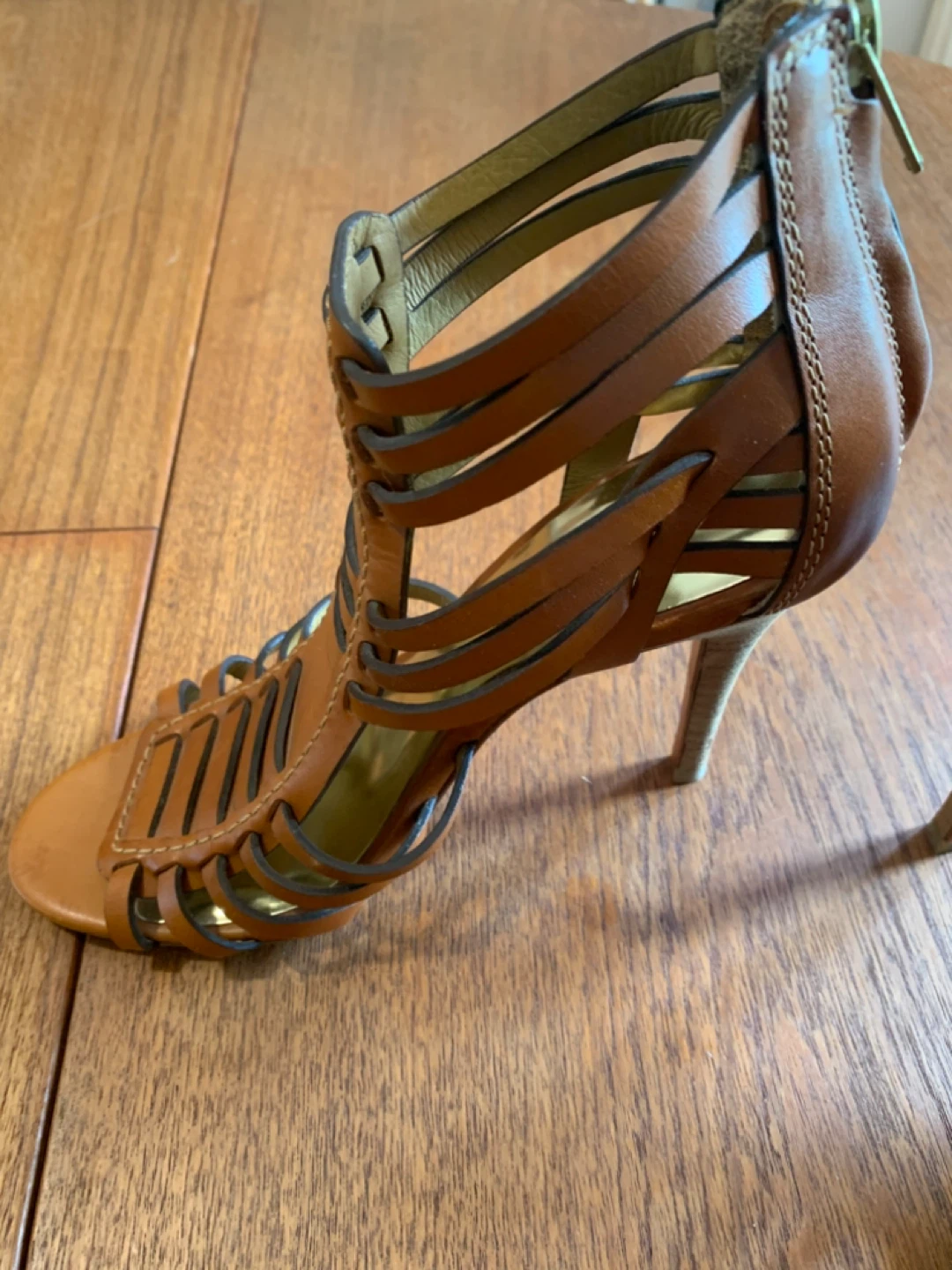 Coach Vegan Leather Strappy High Heel Sandals - photo 4
