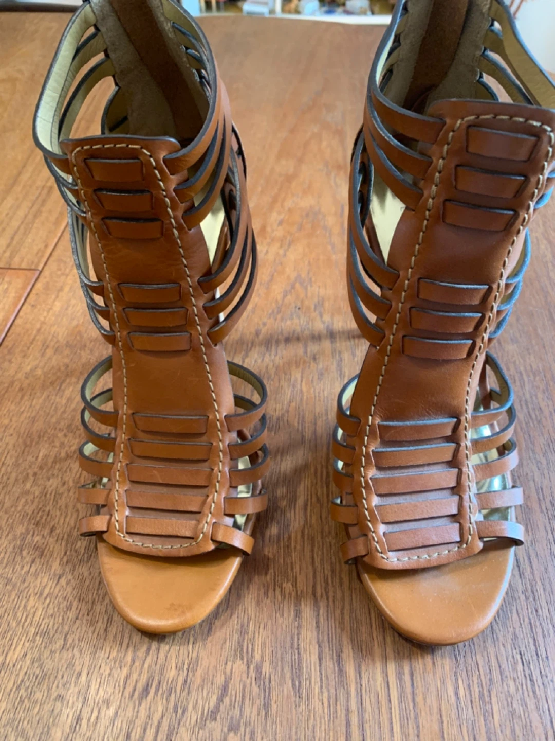 Coach Vegan Leather Strappy High Heel Sandals - photo 3