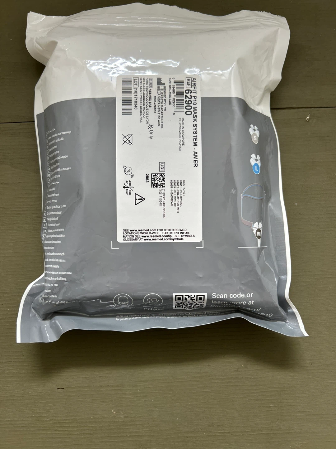 ResMed AirFit P10 Nasal Pillow System CPAP Mask