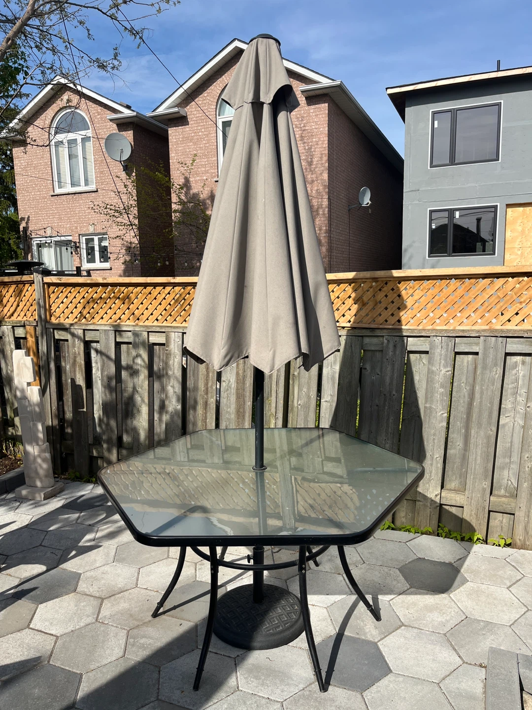 Patio Dining Set with Glass Table and 4 Chairs - photo 3