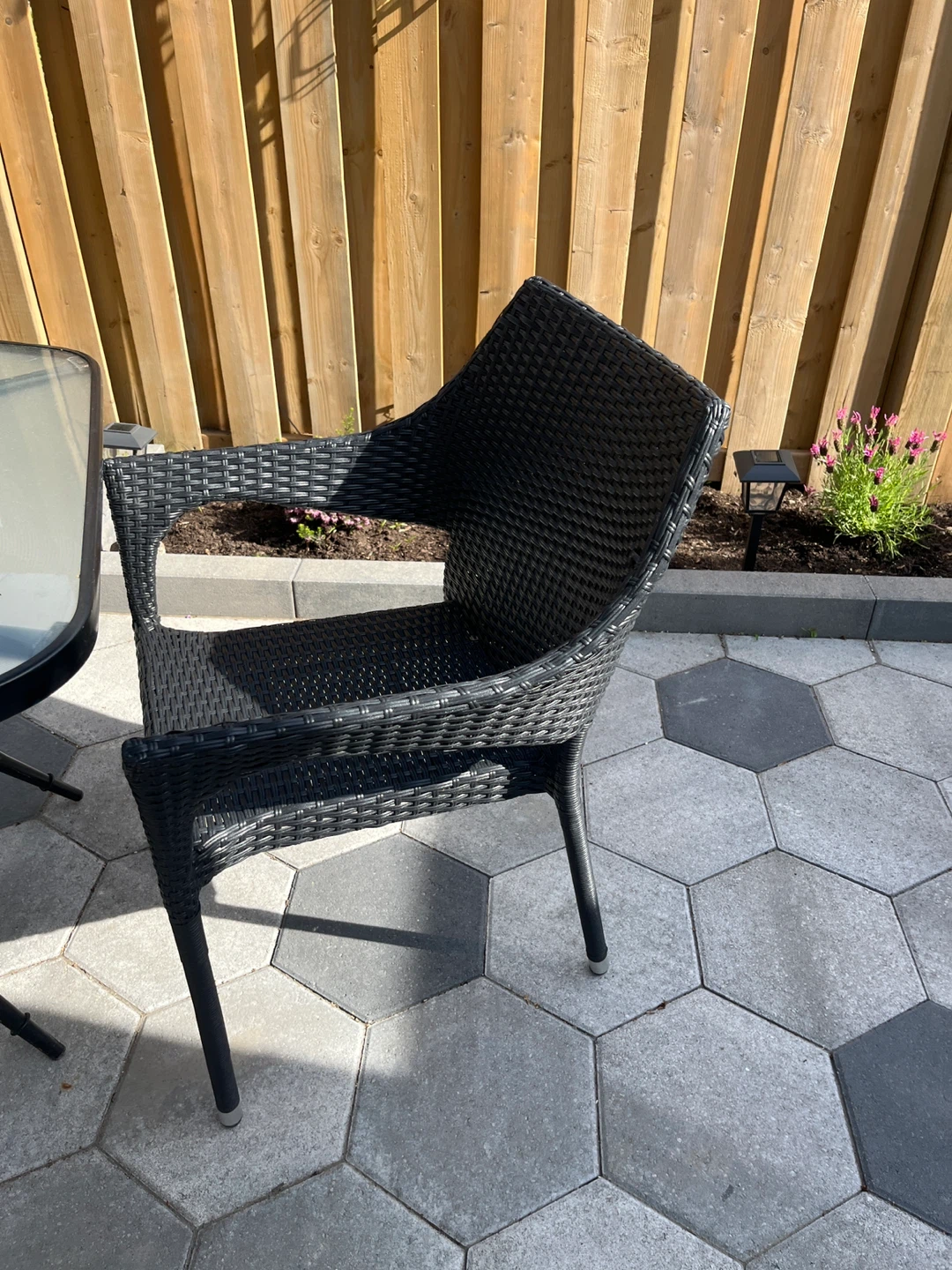 Patio Dining Set with Glass Table and 4 Chairs - photo 4
