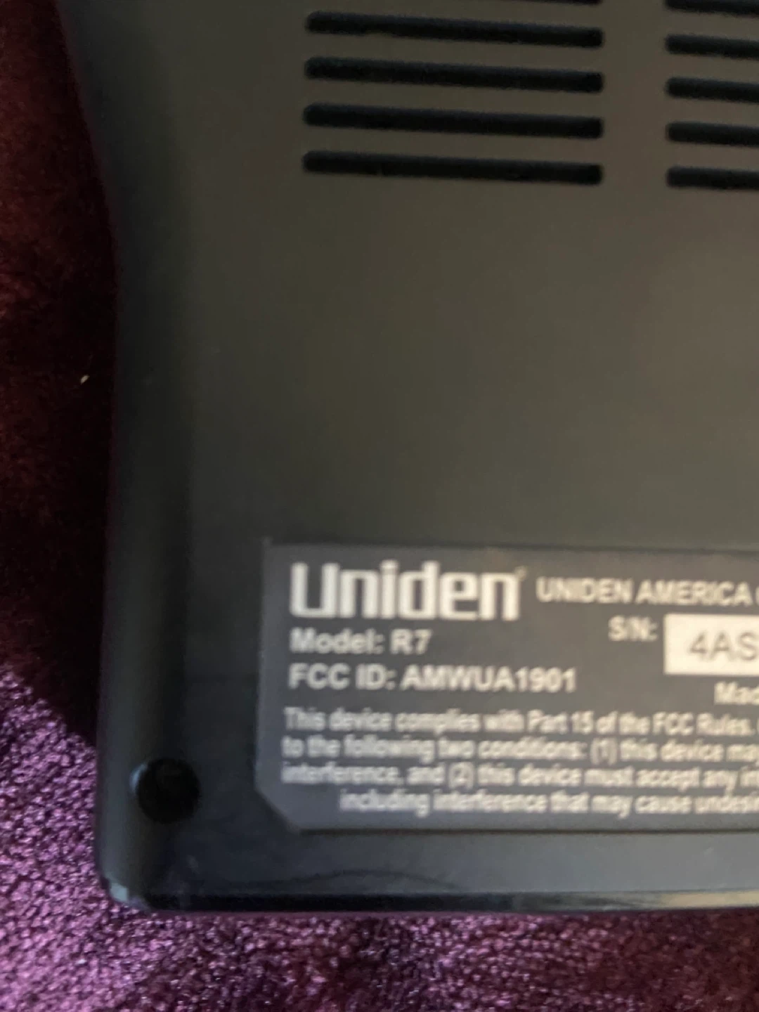 Uniden R7 Radar Detector - photo 3