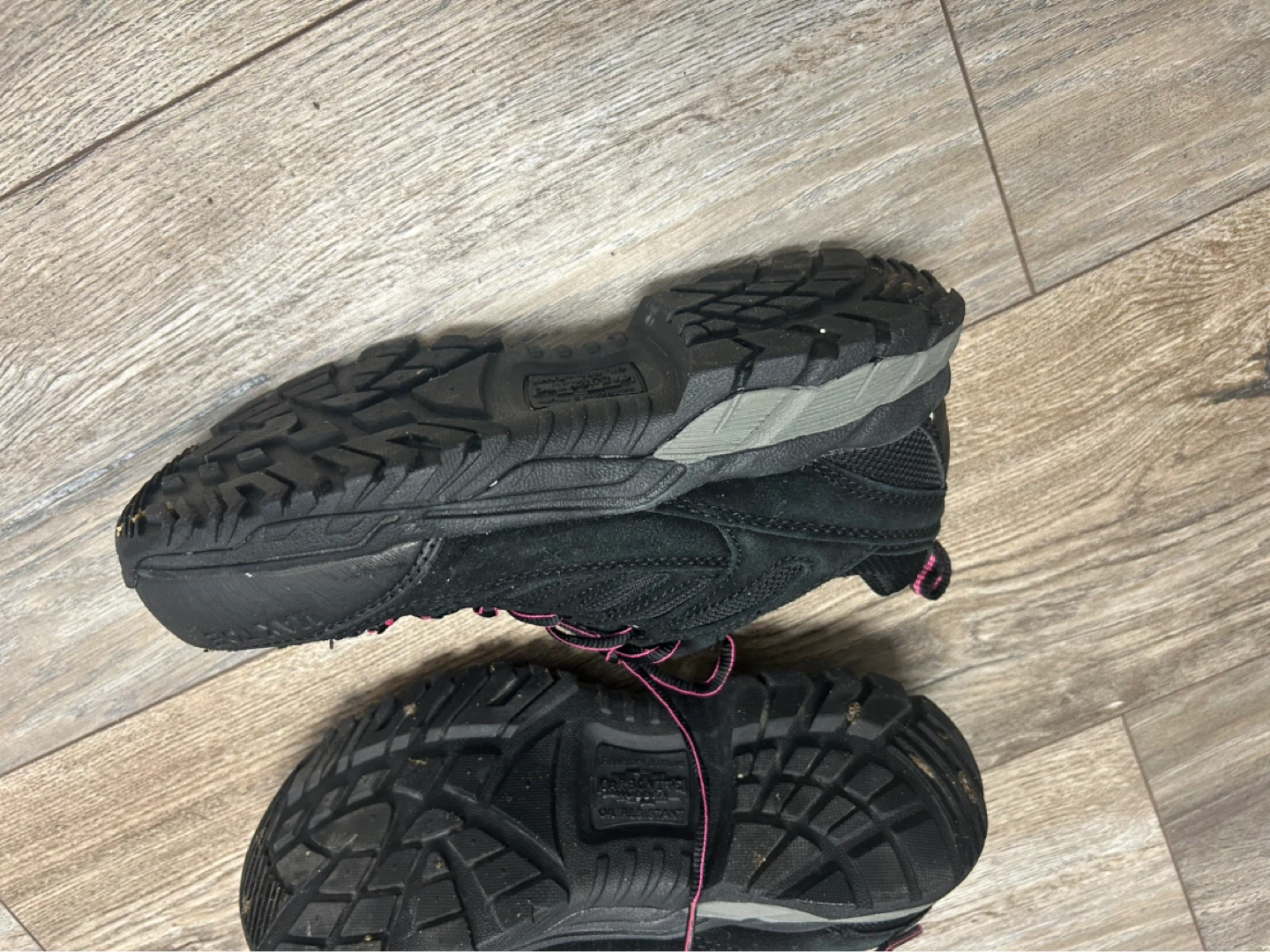 Black Work Boots with Pink Laces - photo 2