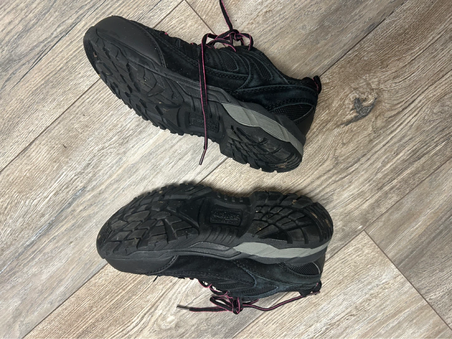 Black Work Boots with Pink Laces - photo 4