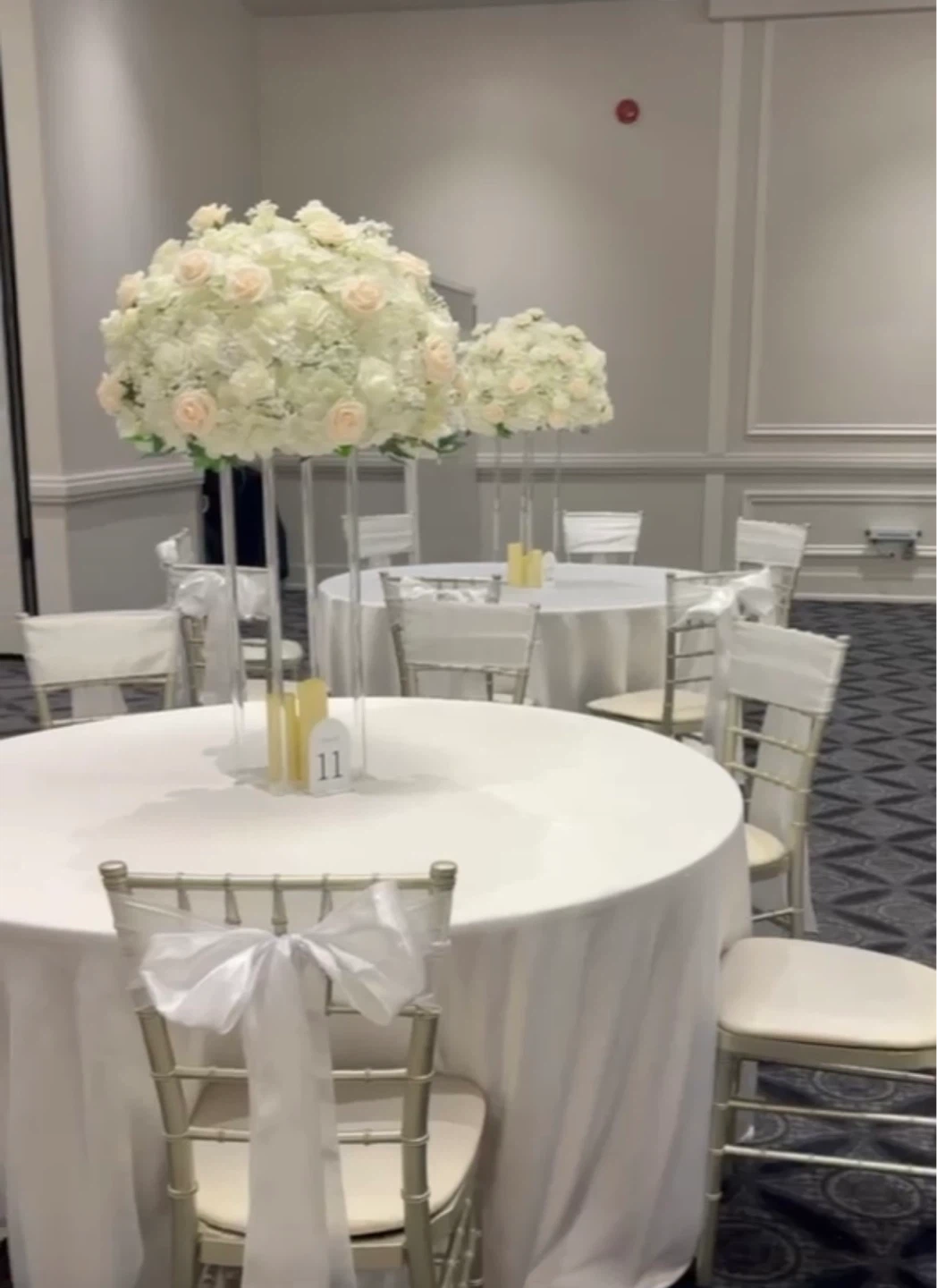 Large White Floral Centerpiece