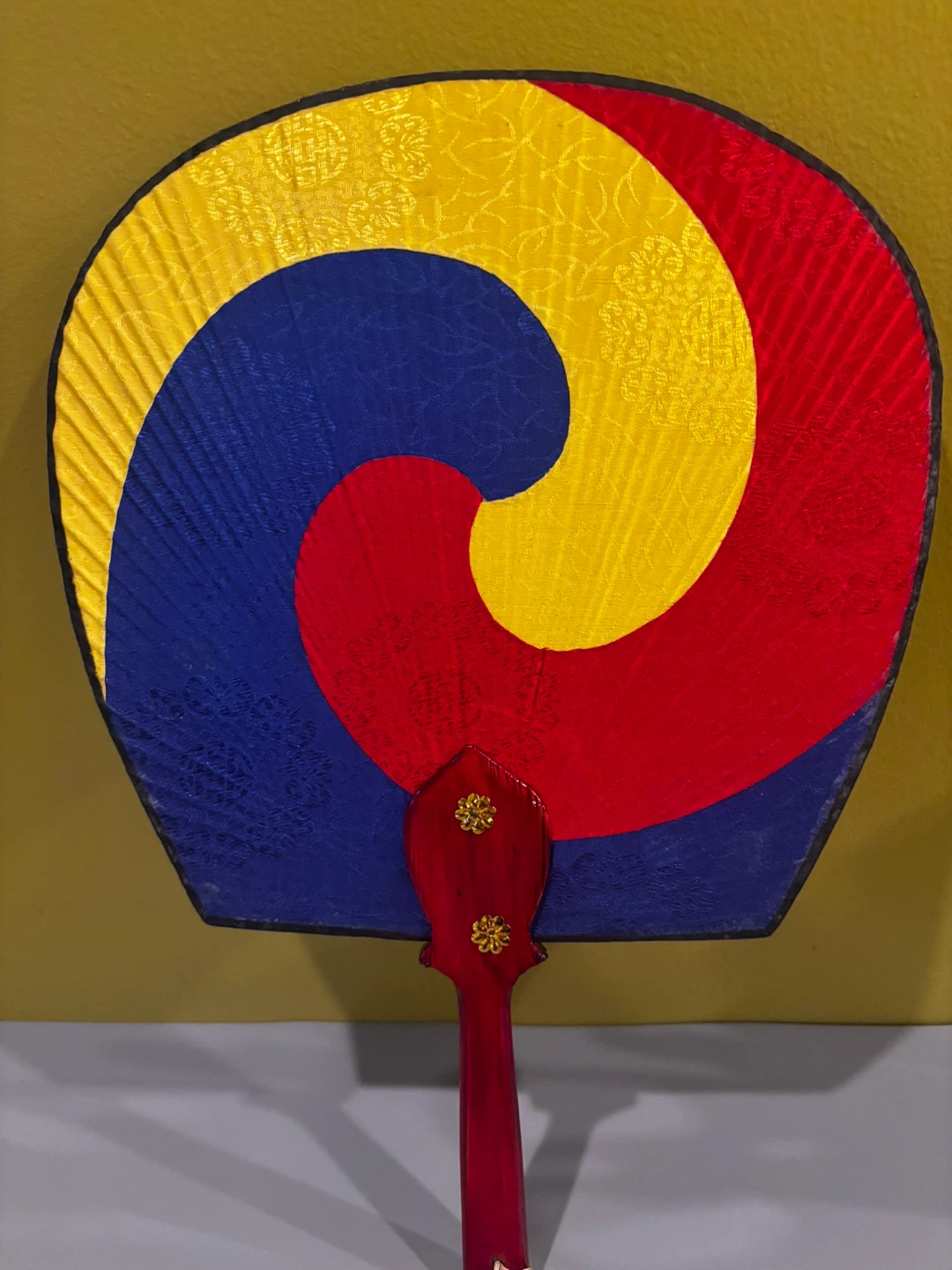 Decorative Hand Fan with Swirl Design - photo 3
