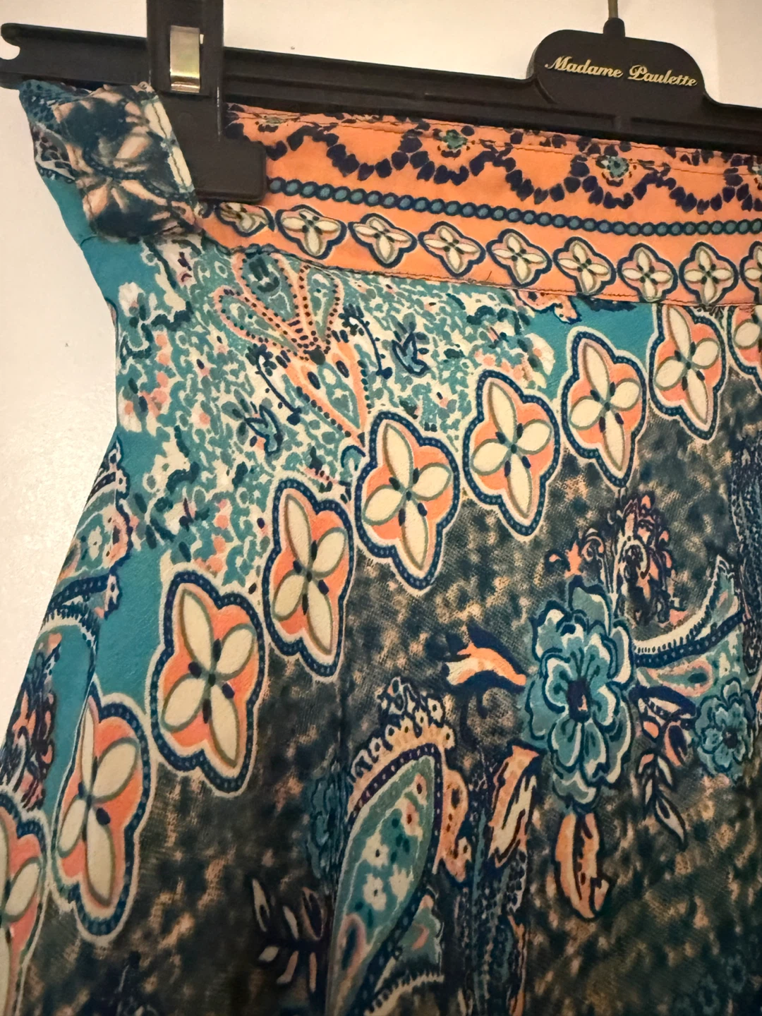 Bohemian Print silk Wrap Skirt - photo 5