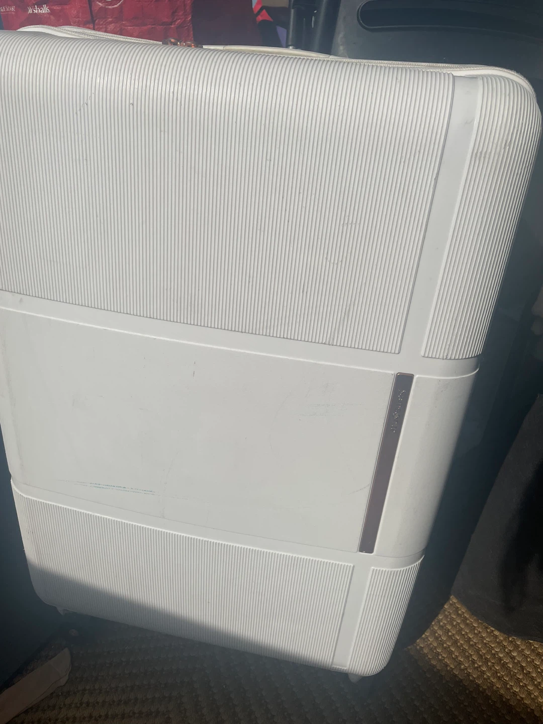 30" Large Samsonite Interlace Spinner 55/20 Exp Suitcase White - photo 2