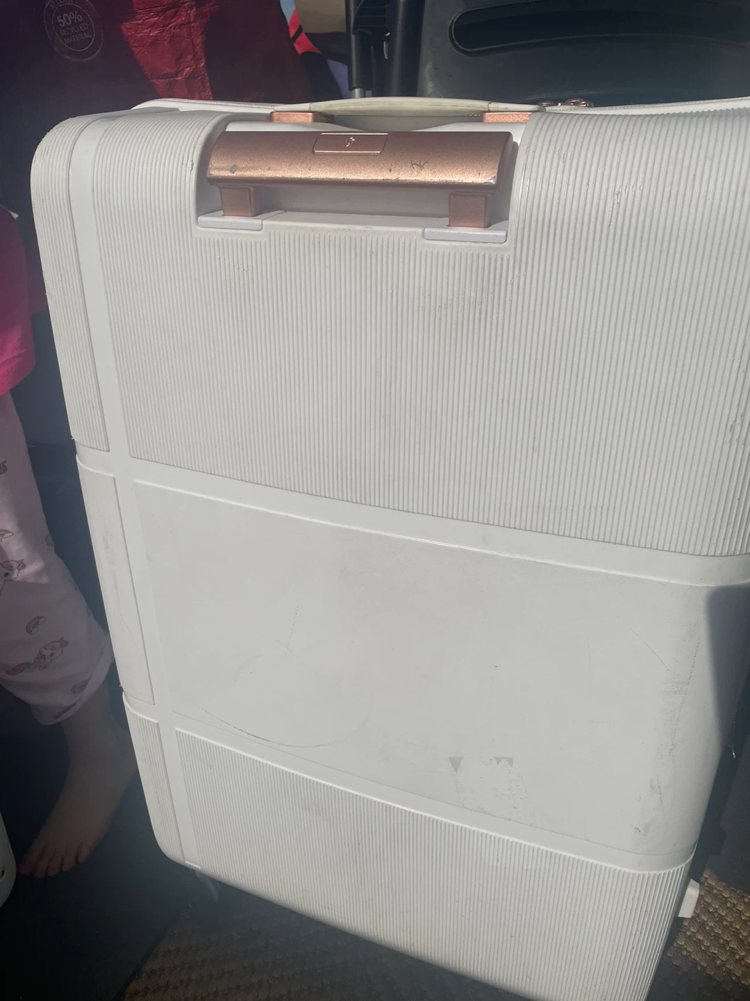 30" Large Samsonite Interlace Spinner 55/20 Exp Suitcase White - photo 3