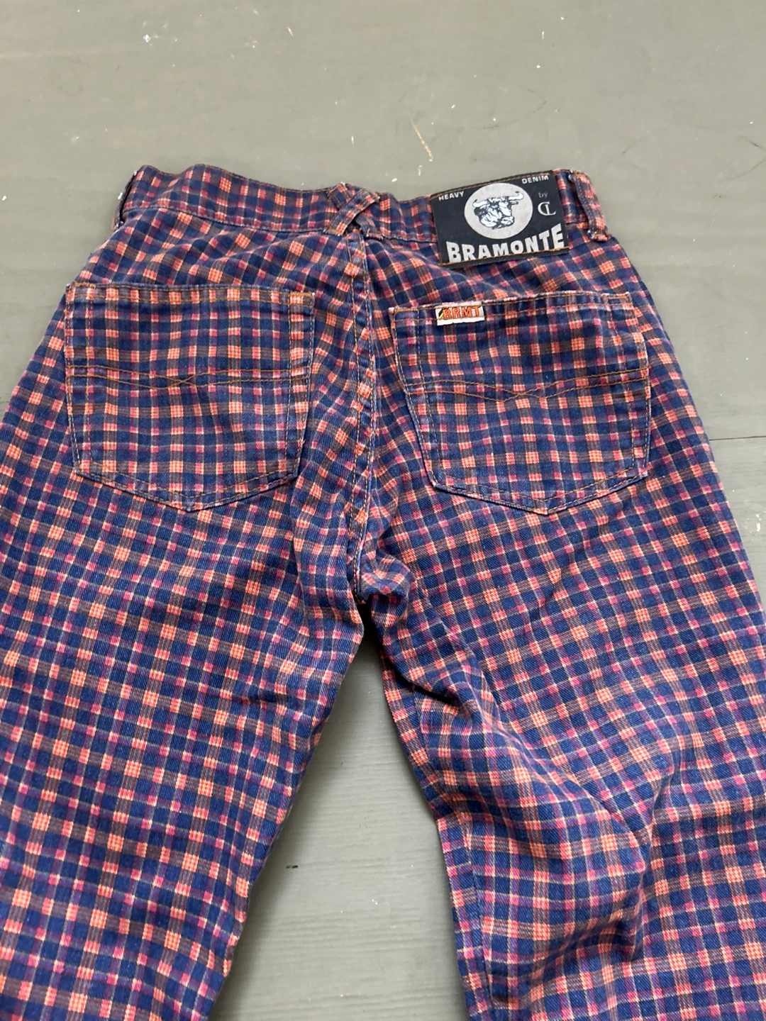 Bramonte Plaid 100% Cotton Jeans - Size 38 - photo 3