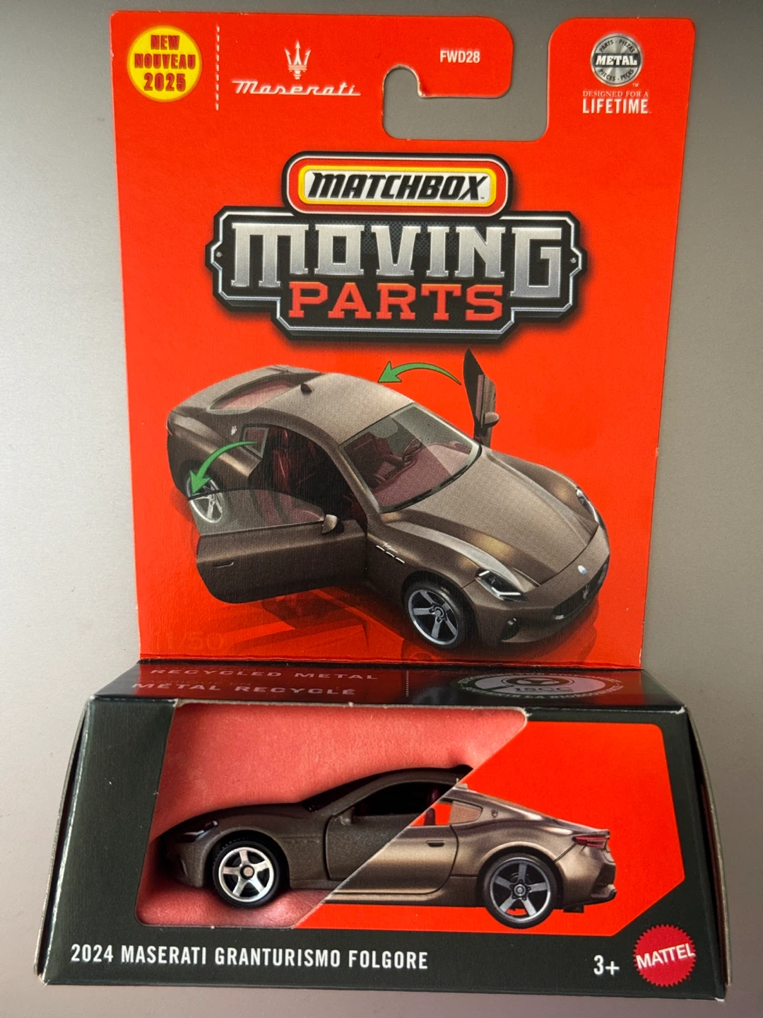 Matchbox Moving Parts 2024 Maserati Granturismo Folgore