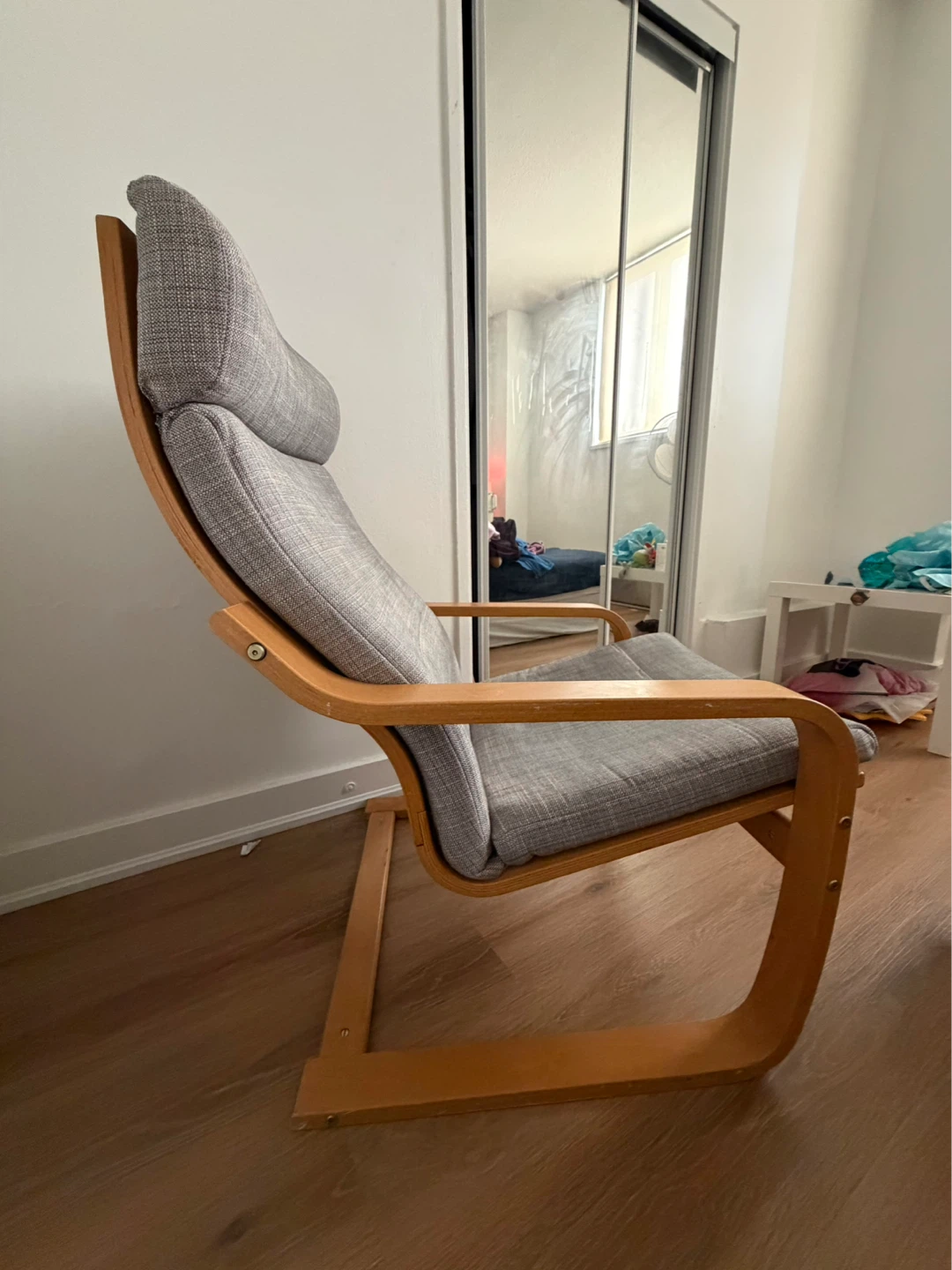 IKEA POÄNG Armchair & Table