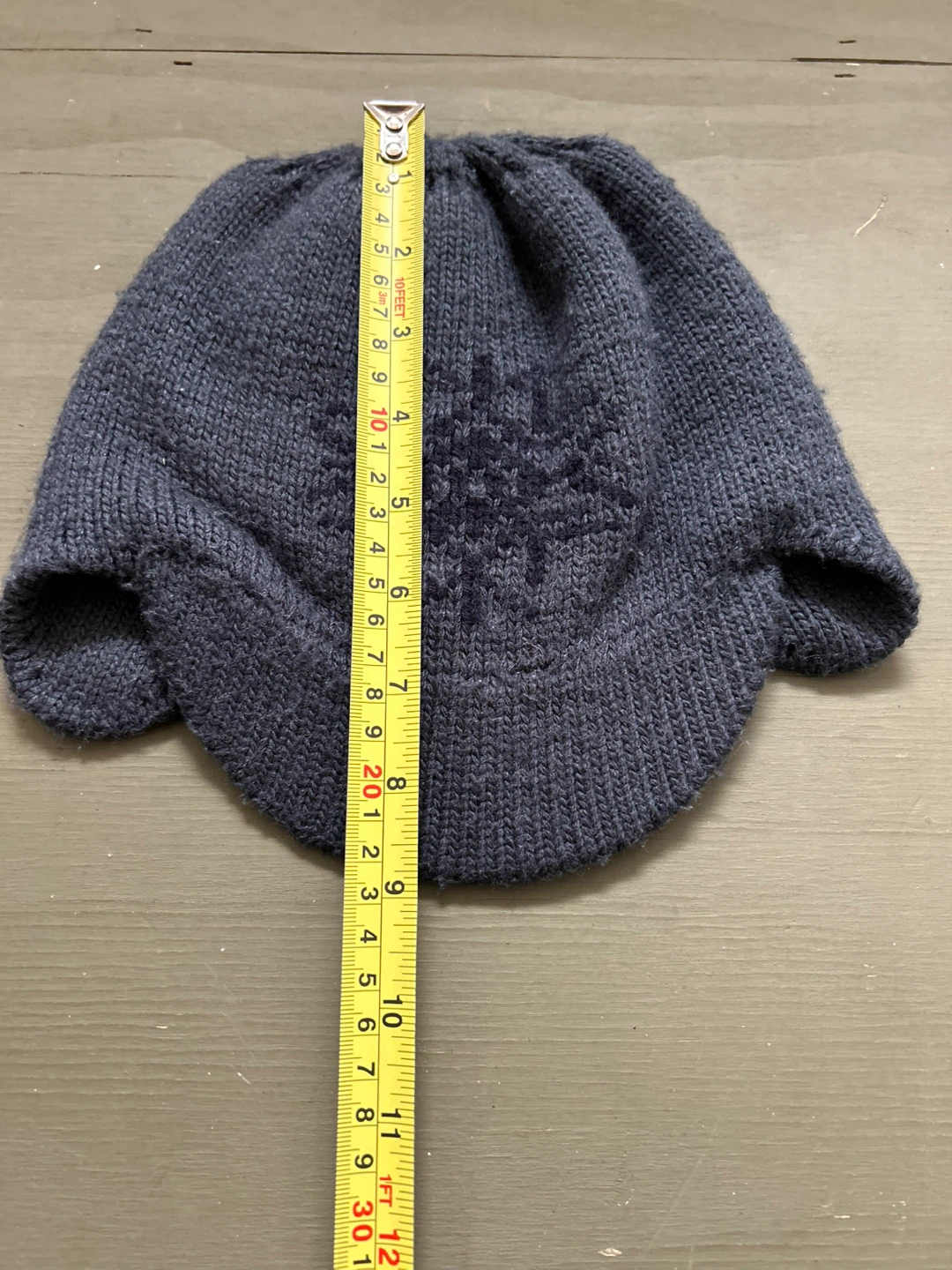 Knit Hat with Snowflake Design