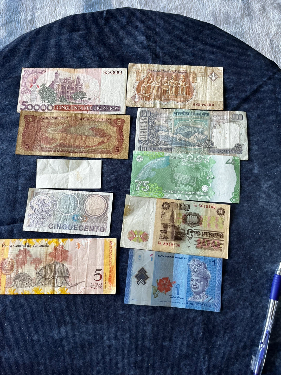 Vintage Ten Countries ten Notes 30 dollars sell - photo 2