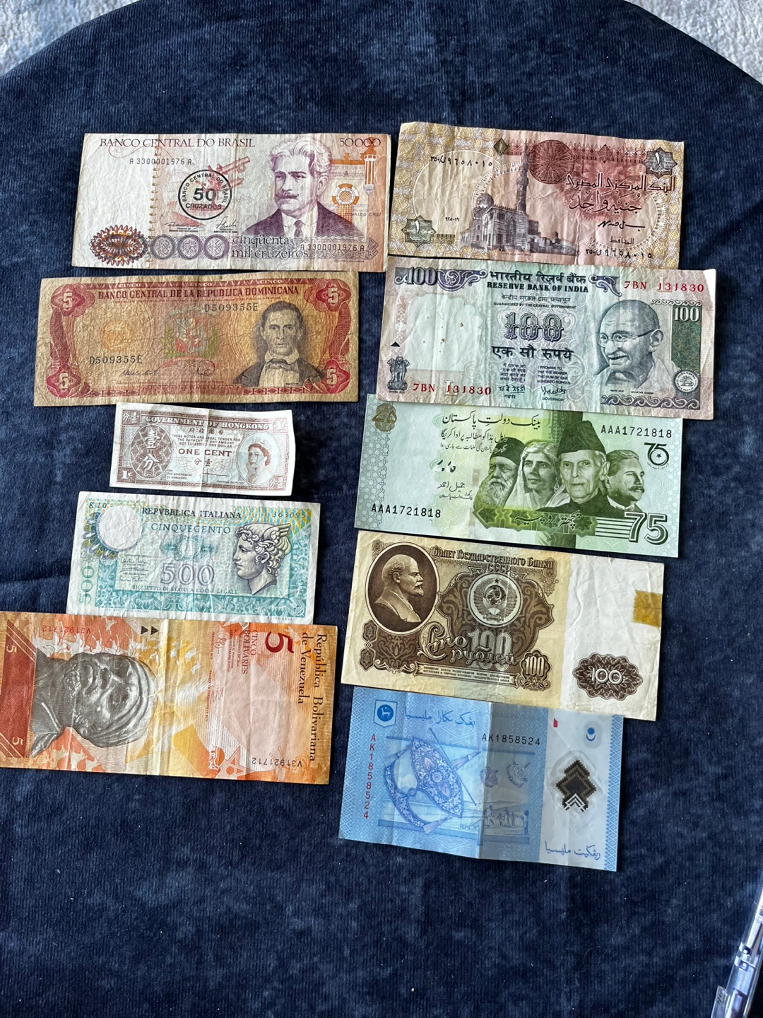 Vintage Ten Countries ten Notes 30 dollars sell