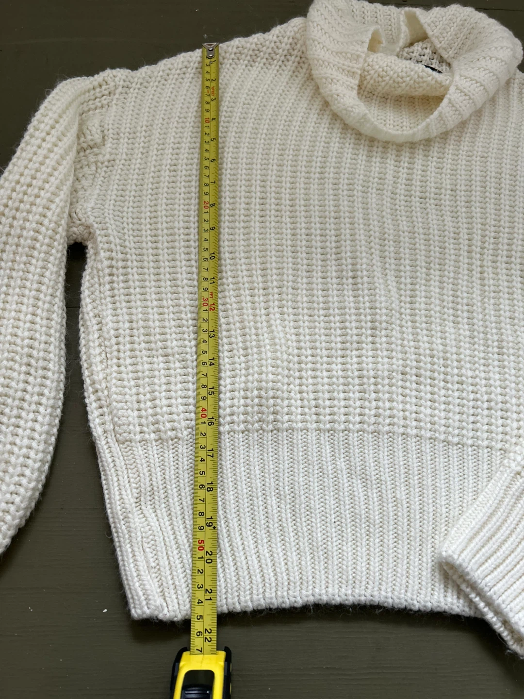 TOPAL V&S Fashion Collection Cream Knit Turtleneck Sweater - photo 2