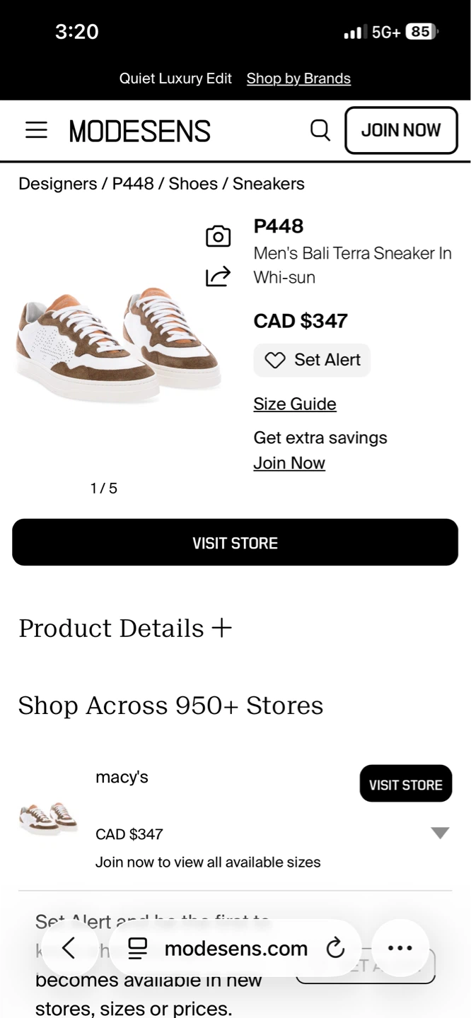P448 Men's Bali Terra Sneaker