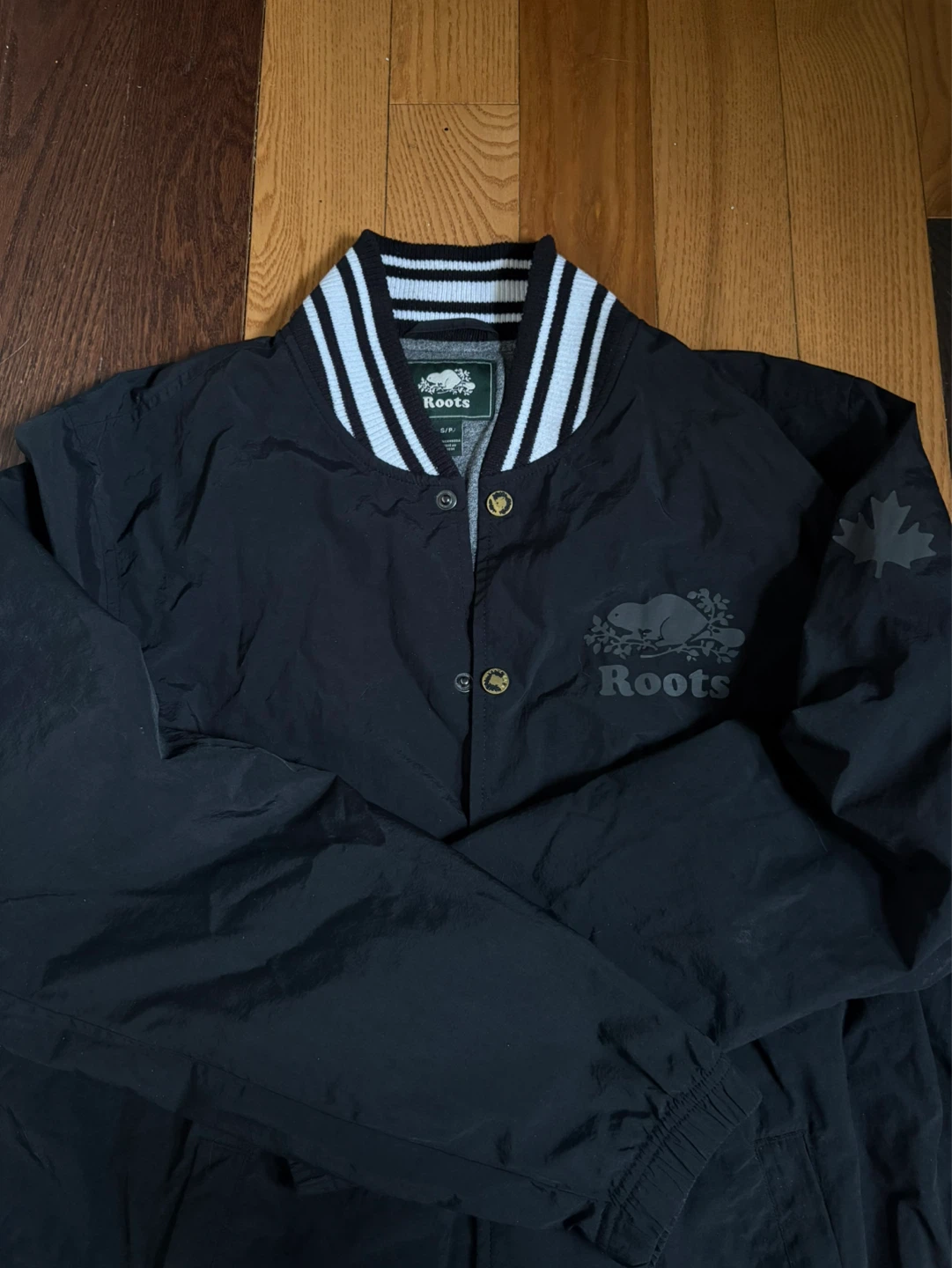 Vintage Roots Canada sport coach varsity jacket S