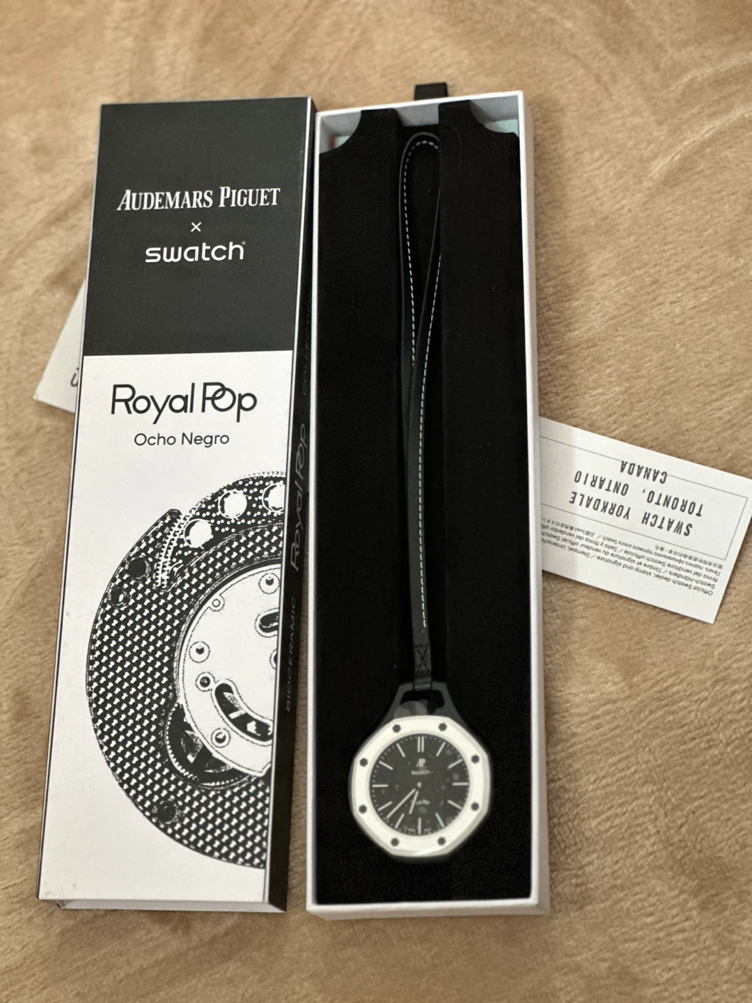 AP x Swatch Royal Pop Ocho Negro - Complete with Box & Lanyard - photo 5