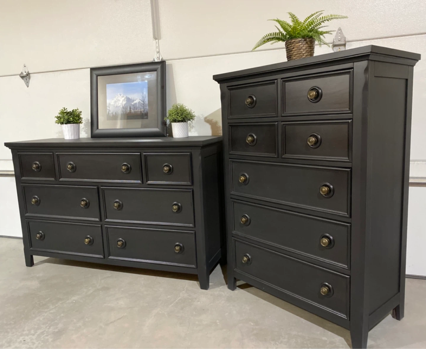 Hardwood Black Dresser Set Long & Tall - photo 3
