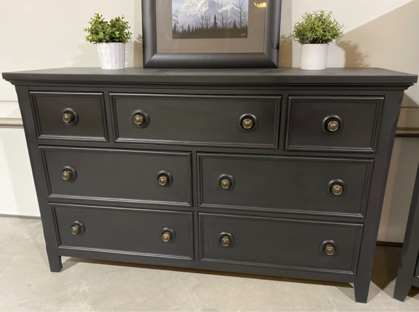 Hardwood Black Dresser Set Long & Tall - photo 4