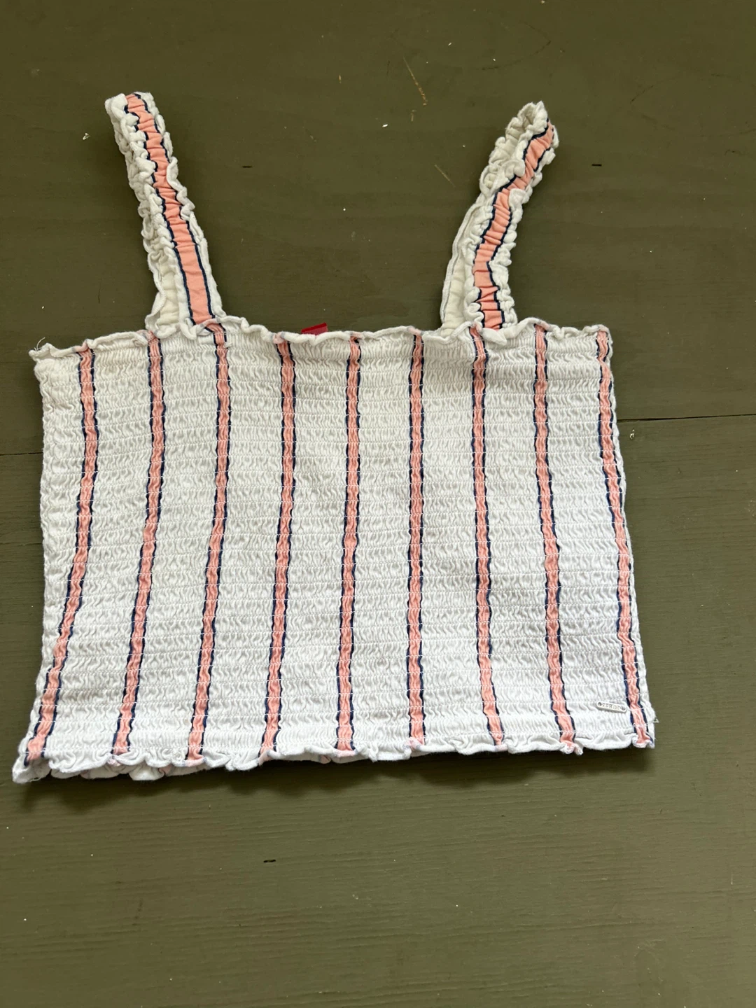 Guess Smocked Striped Tank Top - Size M - photo 2