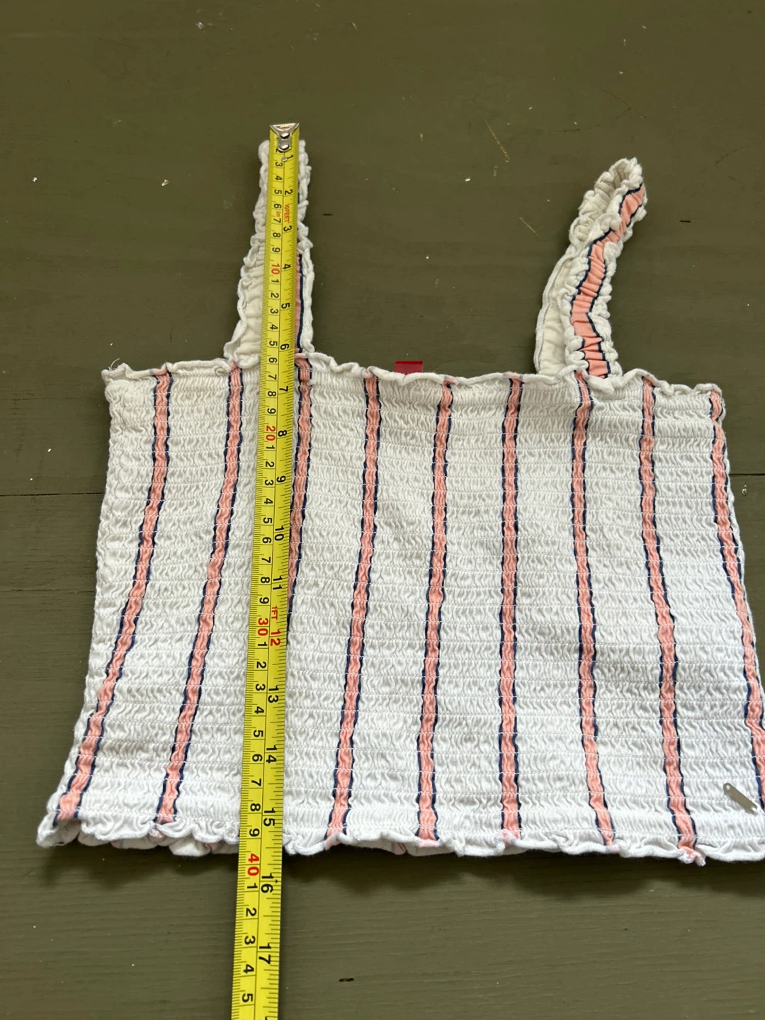 Guess Smocked Striped Tank Top - Size M - photo 4