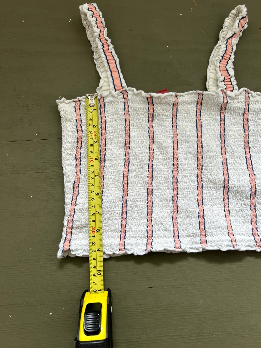 Guess Smocked Striped Tank Top - Size M - photo 3