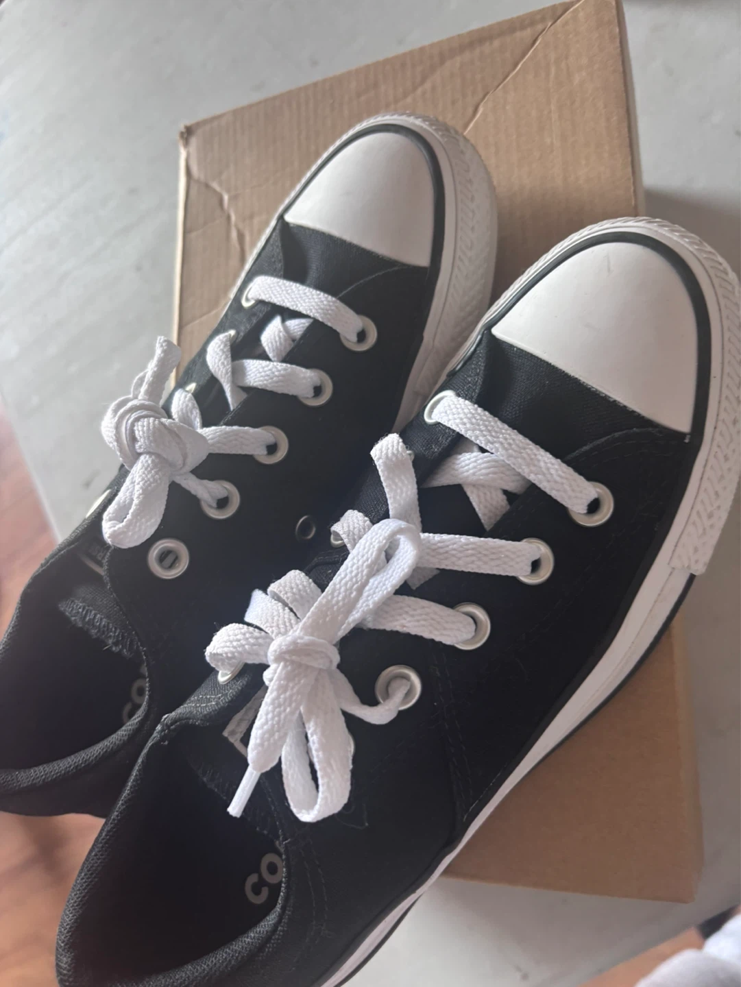 Black Converse All Star Sneakers ( Size 4 )