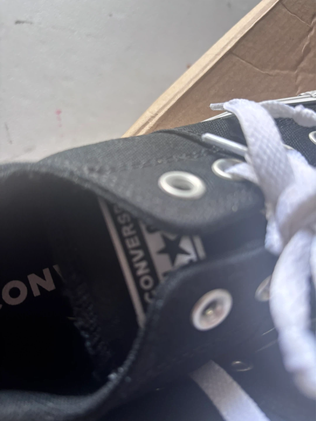 Black Converse All Star Sneakers ( Size 4 ) - photo 2