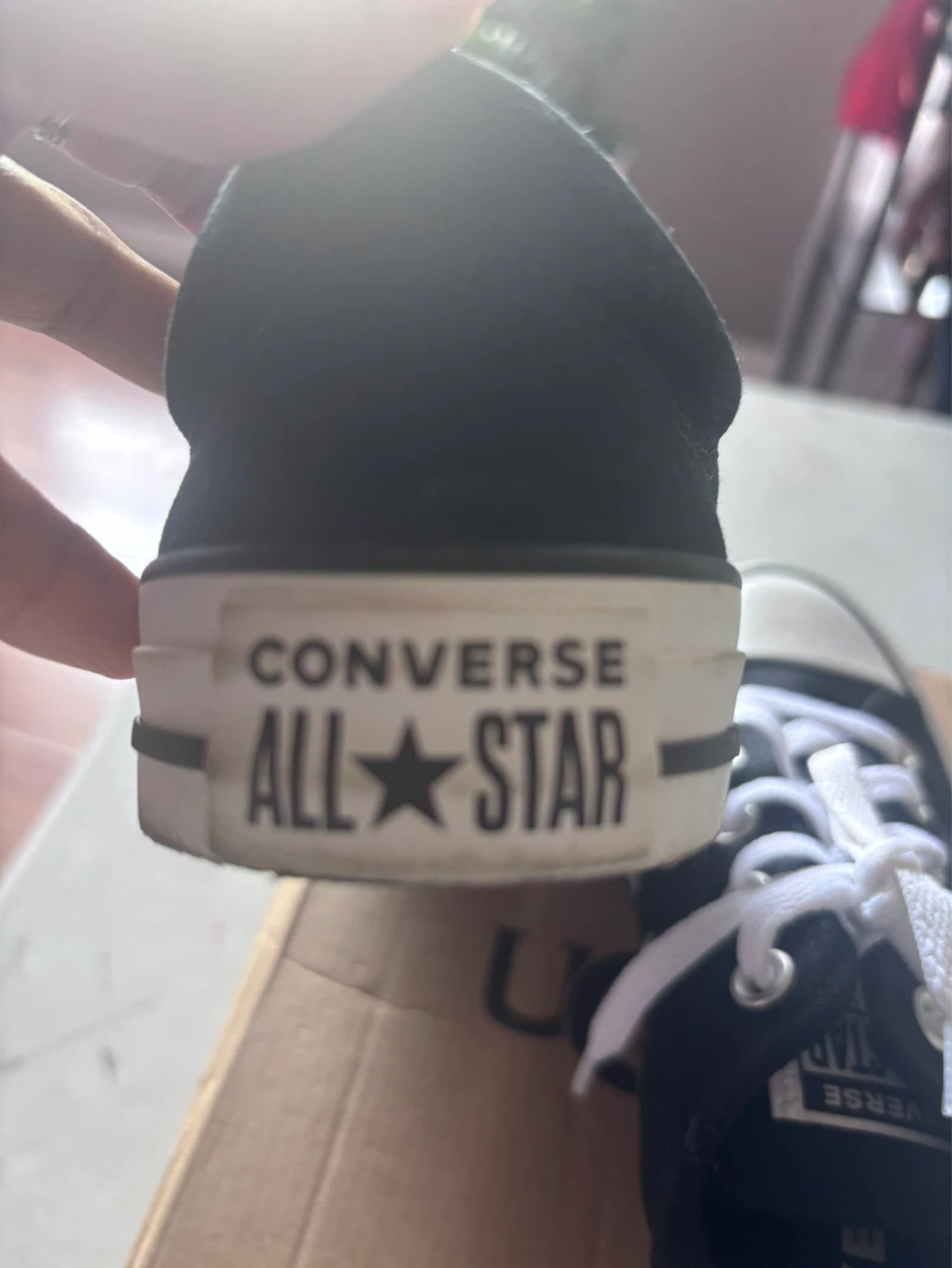 Black Converse All Star Sneakers ( Size 4 ) - photo 4