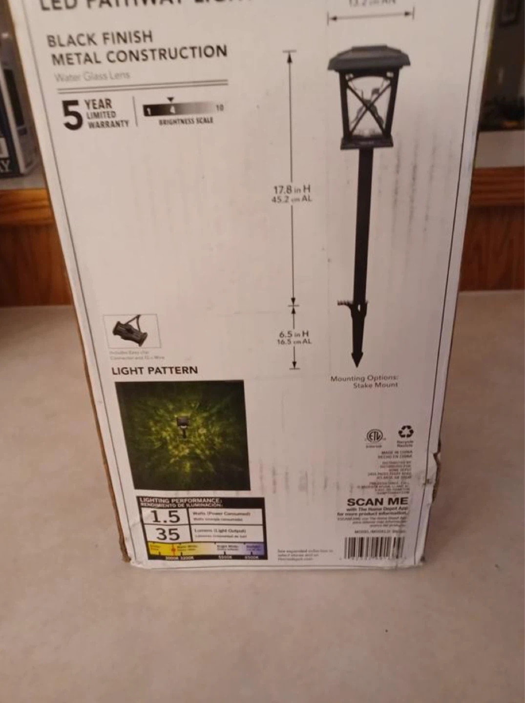 Hampton Bay Black Springs LED Pathway Light - photo 3