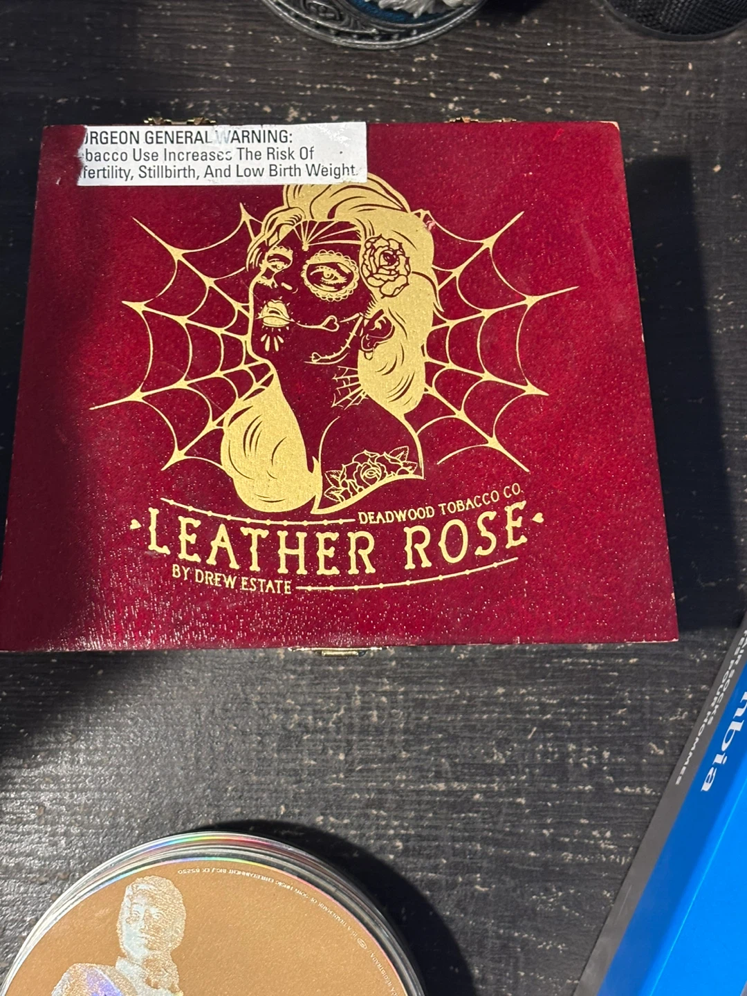 Drew Estate Leather Rose Petite Corona Cigar Box - photo 2