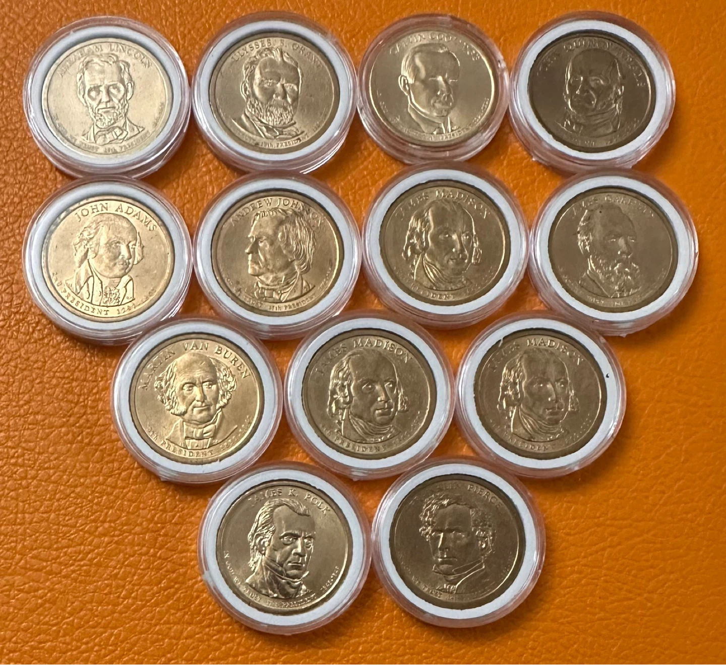 Collection of Presidential Dollar Coins