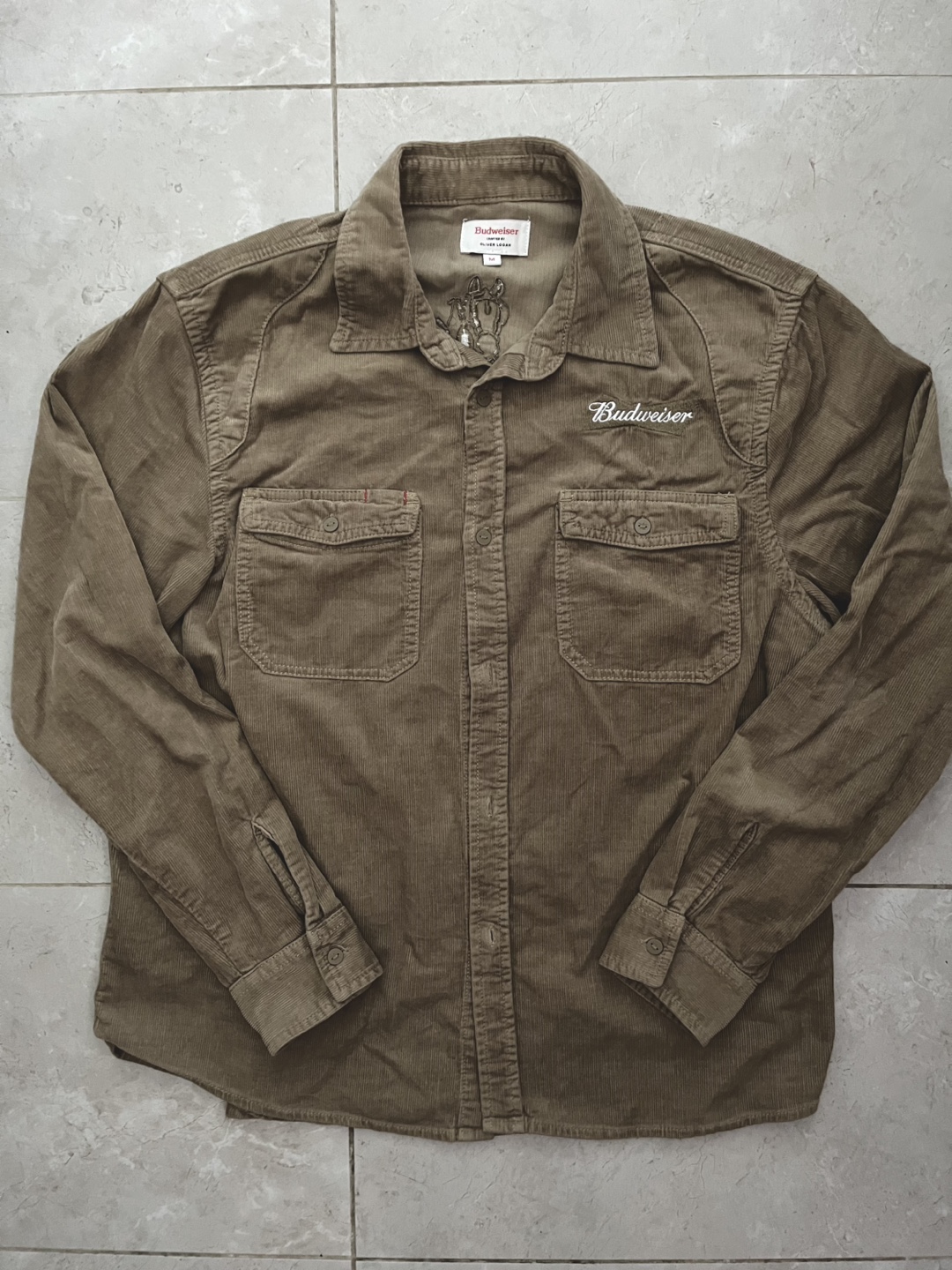 Budweiser Corduroy Button-Up Shirt