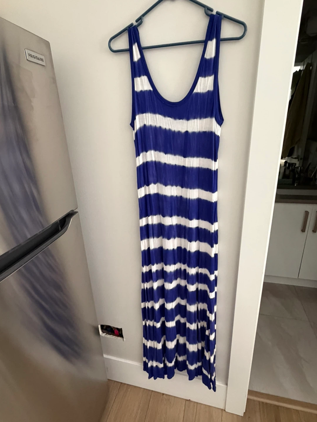 Calvin Klein Blue & White Striped Maxi Dress - photo 2
