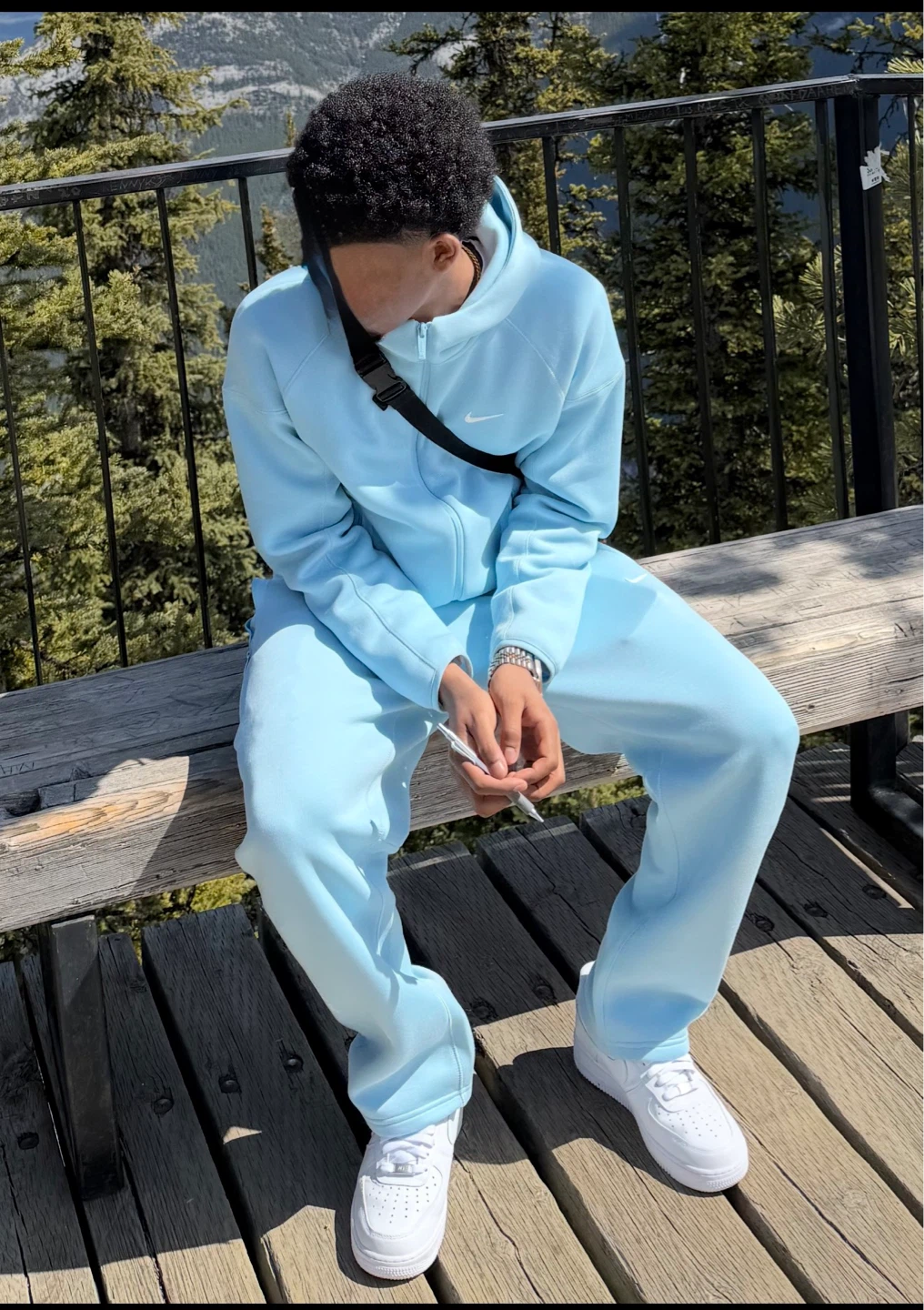 Nike Nocta Tech Fleece Set Baby Blue Size  - Size L
