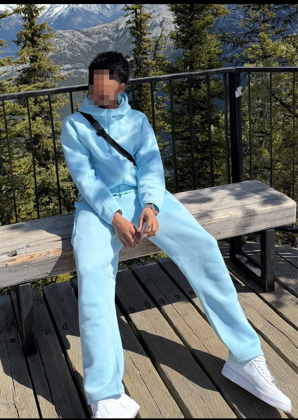 Nike Nocta Tech Fleece Set Baby Blue Size  - Size L - photo 2