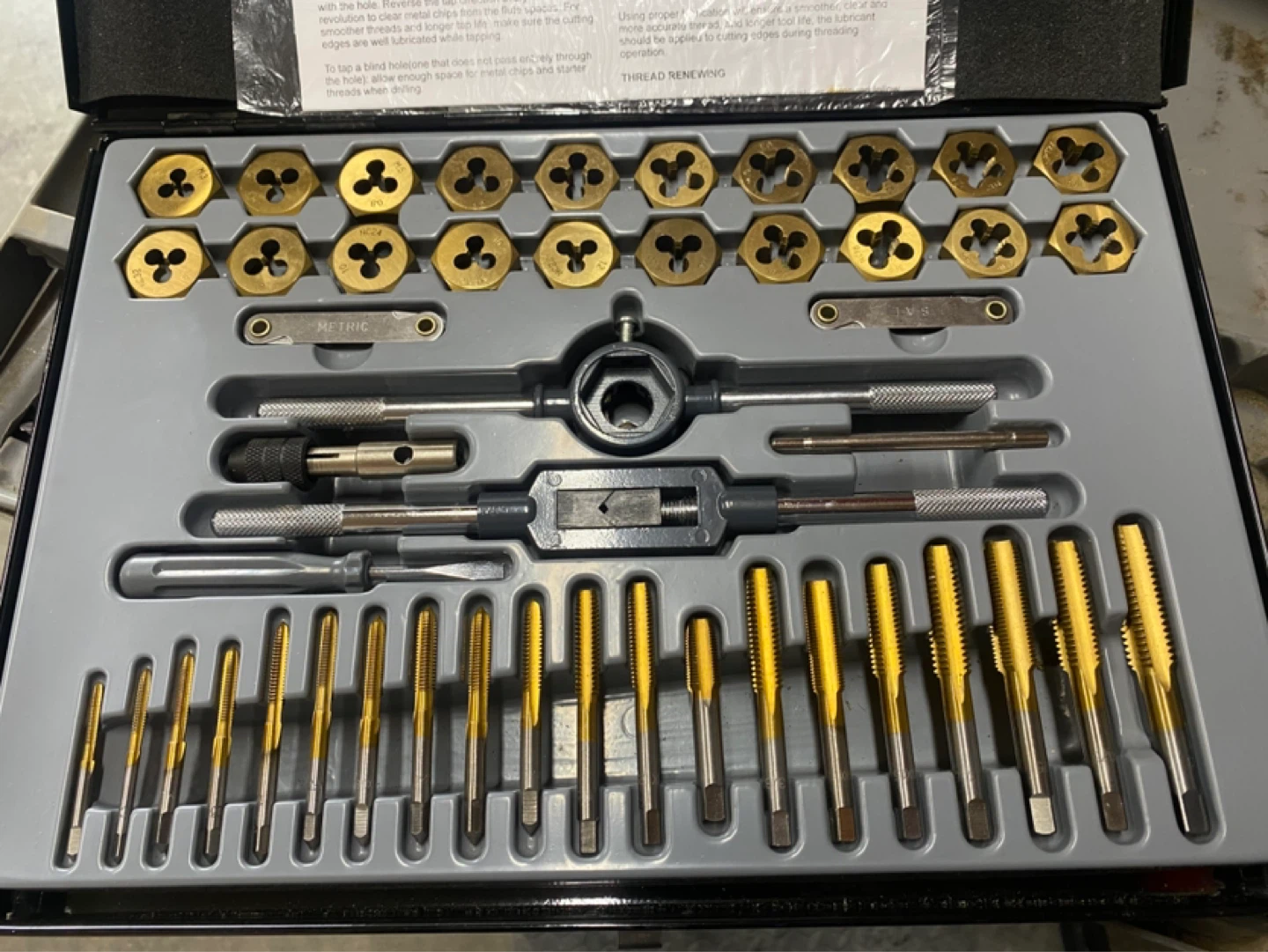 Maximum tap and die set Brand new unused