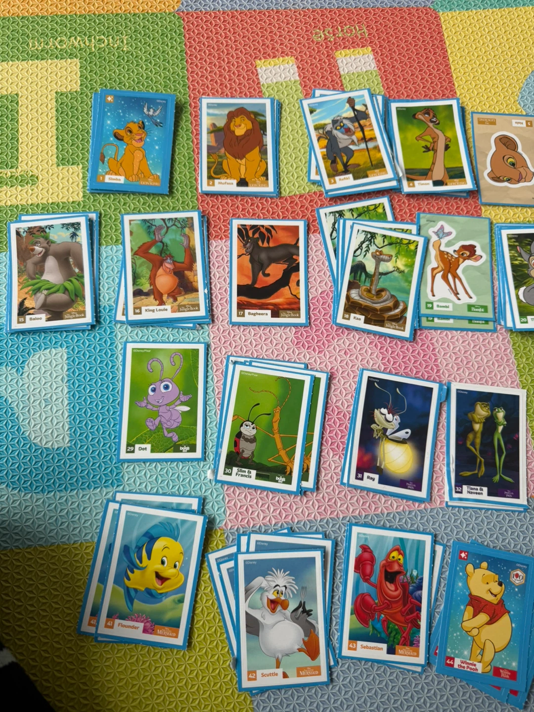 Free Disney Pixar and Classic Character Trading Cards Lot