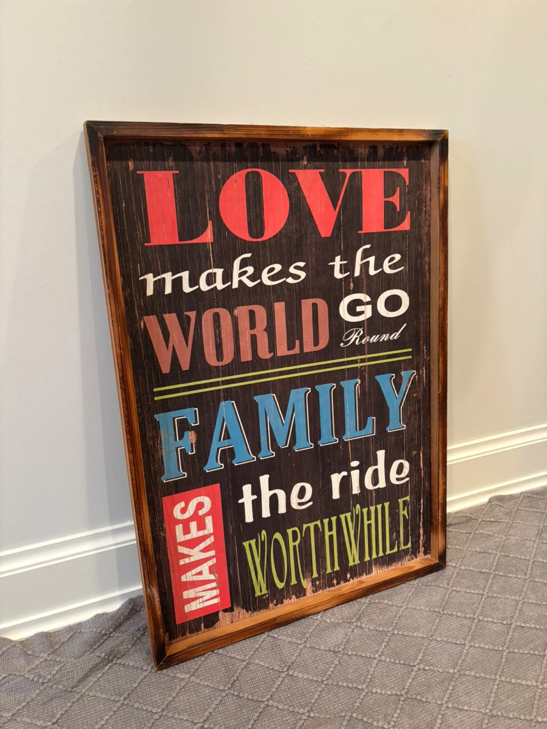 Wooden Framed Wall Art