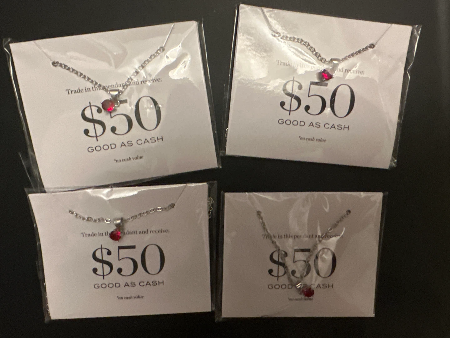 Red Cubic Zirconia Necklace - photo 2
