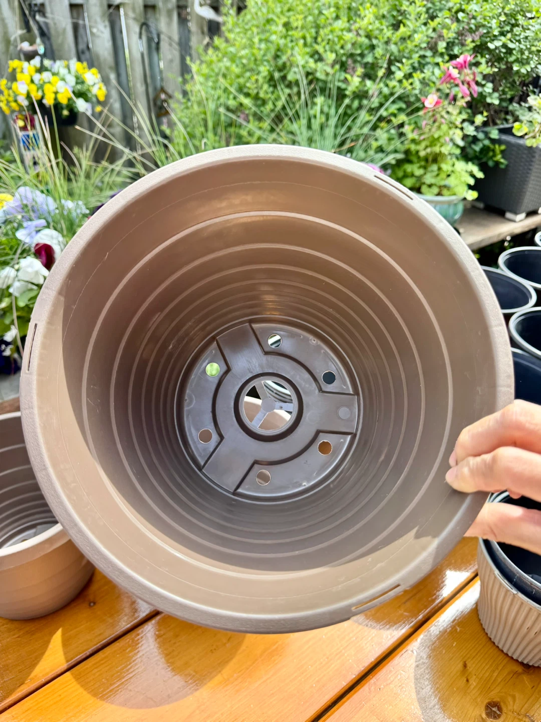 $2 Each Large Nursery Pot - 9.5”× 8” Brown - photo 2