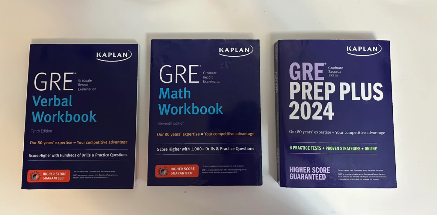 Unused GRE Practice Workbooks - Kaplan