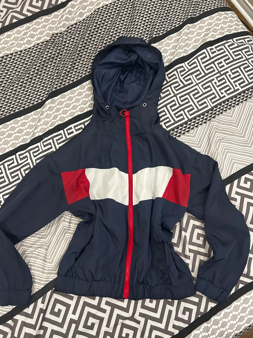 Navy Windbreaker Jacket